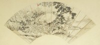 山水成扇的圖片