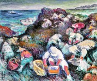 澎湖姑婆嶼挽紫菜藏品圖，第1張