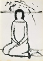 速寫(坐女)藏品圖，第1張