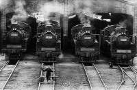 蒸氣火車頭的圖片