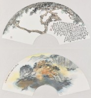 (上)八德園中臥龍松 (下)暮春山色的圖片