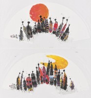 (上)觀日 (下)賞月藏品圖，第1張