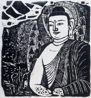 石窟大佛的圖片