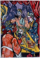 國劇化粧的圖片