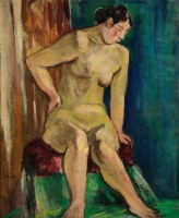 坐的裸女像(十一)藏品圖，第1張