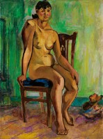 坐的裸女像藏品圖，第1張