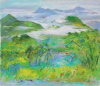 雲湧霧繞的圖片