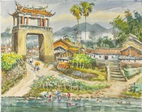 美濃東門樓的圖片