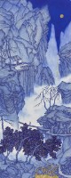 世外塵-夜訪高士圖(臨謝時臣「武當南岳齋雪圖軸」)的圖片