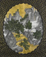 甜蜜蜜-妙妙屋(臨唐寅「仿李唐山水」)的圖片