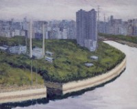 高市與愛河的圖片