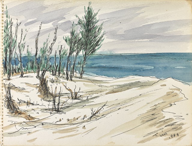 Sketch for "White-sand Beach"