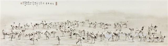 百鶴圖藏品圖，第1張