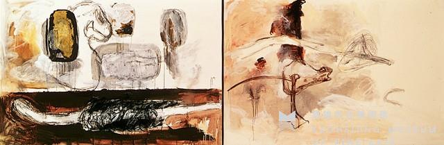 樹枝.傳奇之一.之二(二聯幅)藏品圖，第1張