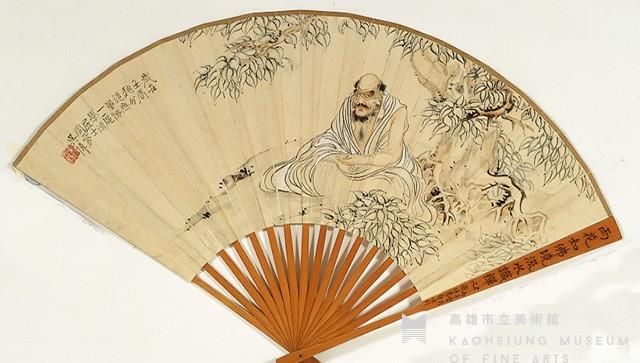 人物(無量佛)成扇藏品圖，第1張