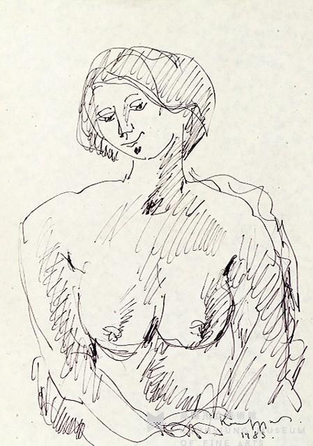 鋼筆人物素描NO.52藏品圖，第1張