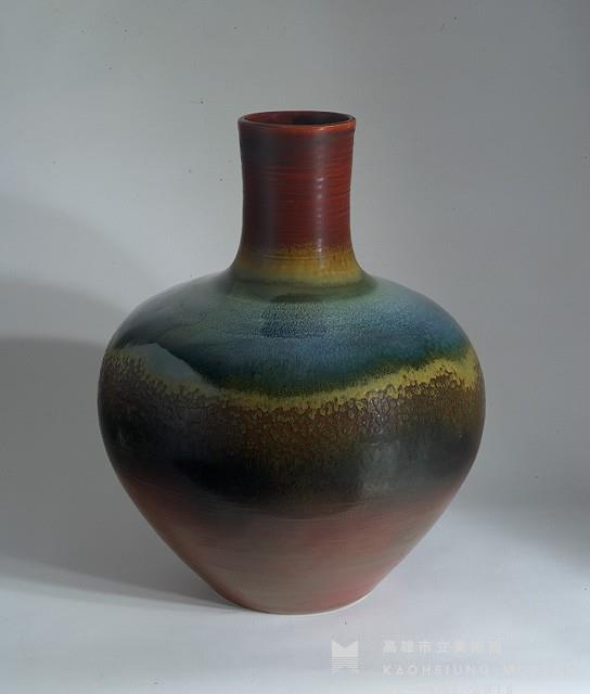 藍寶石鐵紅釉瓶藏品圖，第1張