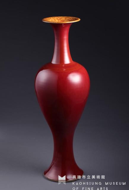 銅紅觀音瓶藏品圖，第1張