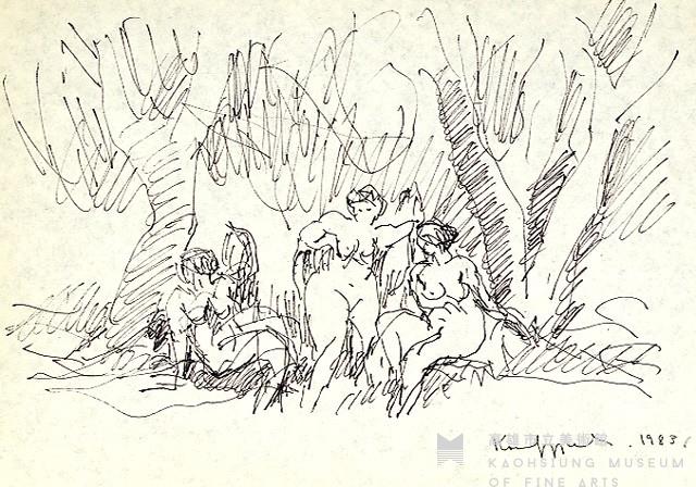 鋼筆人物素描NO.47藏品圖，第1張