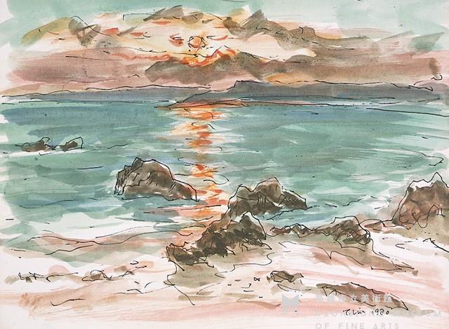 墾丁日落(一)藏品圖，第1張