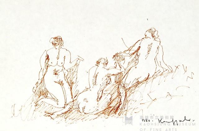 鋼筆人物素描NO.49藏品圖，第1張