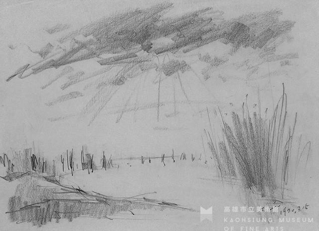 路竹夕照(一)藏品圖，第1張