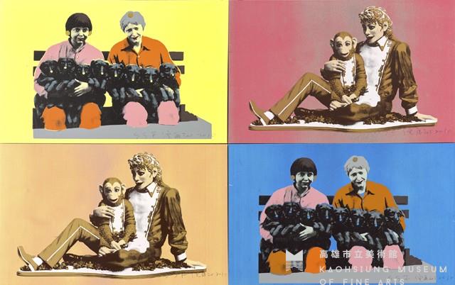 超超扁平系列-猴犬抱抱藏品圖，第1張