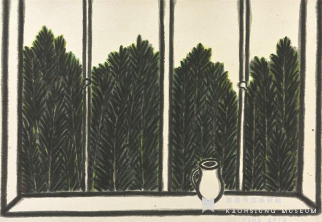 窗外樹叢(七)藏品圖，第1張