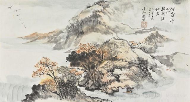 曉霞拂山村藏品圖，第1張