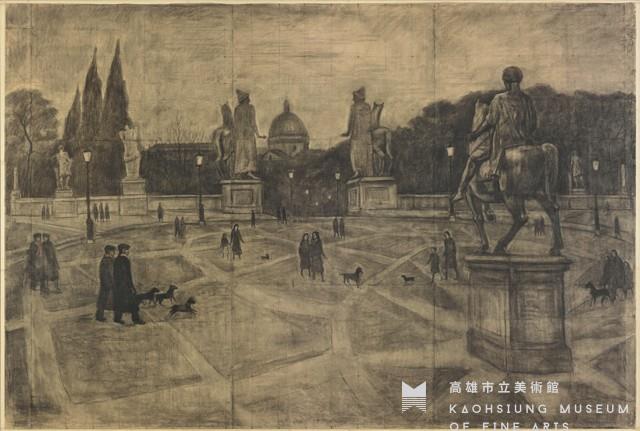 Passersby on the Plaza Collection Image