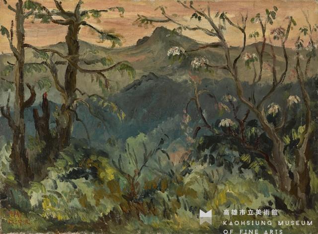 阿里山遙望玉山藏品圖，第1張