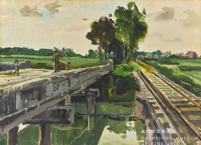 Verdant Landscape with a Bridge (Yongkang) Collection Image