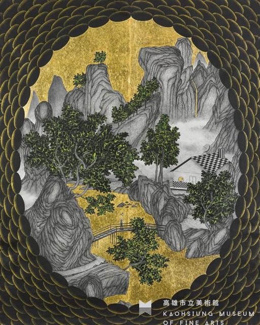 甜蜜蜜-妙妙屋(臨唐寅「仿李唐山水」)藏品圖，第1張