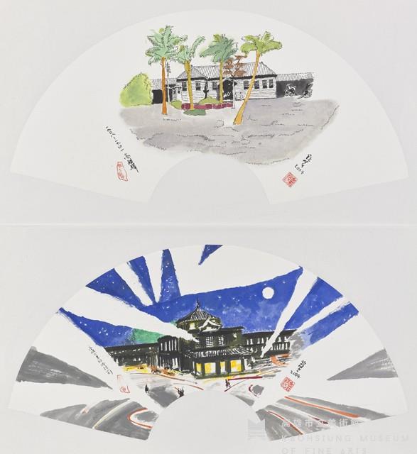 (上)一九○八~一九四一高雄驛 (下)高雄火車站停役前藏品圖，第1張