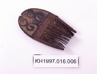 彩繪木梳藏品圖，第1張