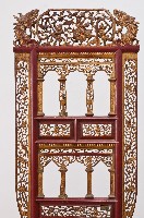 黑紅鎏金透雕洗臉架藏品圖，第3張