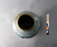纏枝牡丹囍字紋青花罐藏品圖，第6張