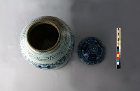 纏枝牡丹囍字紋青花罐藏品圖，第15張