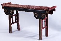 黑紅鎏金翹首供桌藏品圖，第1張