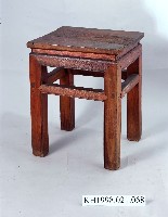 束腰直腳方椅-3藏品圖，第1張