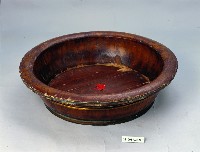 圈足圓形木盆藏品圖，第1張