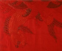 鯉躍龍門刺繡桌圍藏品圖，第4張