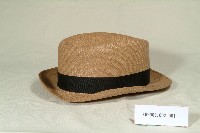 藺草編織圓帽藏品圖，第1張