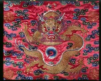 紫紅緞地金繡龍紋吉服袍藏品圖，第3張