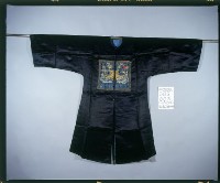 深青緞地四品雲雁紋補褂藏品圖，第1張