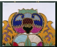 五福臨門彩繡雲肩藏品圖，第3張