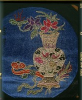 吉祥如意貴子喜生枕頭繡套藏品圖，第2張