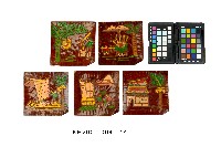 雕刻彩繪台灣風物紋小盤藏品圖，第1張