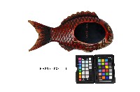朱漆鯛魚型果盒藏品圖，第2張