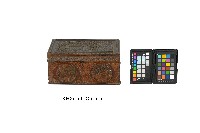 朱漆印錦人物紋方盒藏品圖，第1張